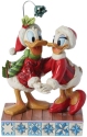 Disney Traditions by Jim Shore 6015004N Donald & Daisy Mistletoe Figurine