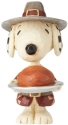 Jim Shore Peanuts 6002779i Snoopy Mini Pilgrim
