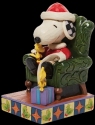 Peanuts by Jim Shore 6010328N Santa Snoopy with Woodstock Figurine